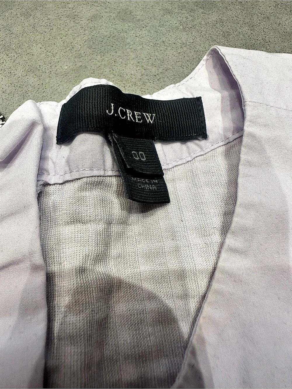 J.Crew Ribbed Ruffle Tank Top in Lavender - Picture 2 of 2